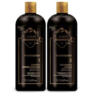 Lissage brésilien G.HAIR MARROQUINA Kit 1L